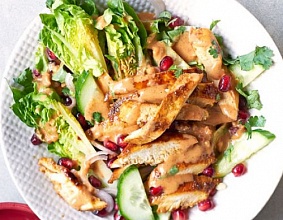 Chicken satay salad