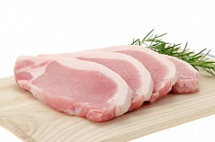 Pork loin chops (rind on)